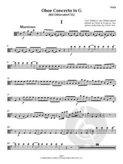 Oboe Concerto in G (Rtt 33) von Carl Ditters von Dittersdorf (Download) 