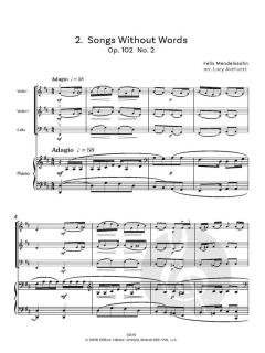 Mendelssohn Miniatures: 3 Songs Without Words  von Felix Mendelssohn Bartholdy (Download) 