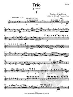 Trio op. 12 No. 1 in B flat von Eugène Walckiers 