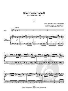 Oboe Concerto in D (Rtt 30) von Carl Ditters von Dittersdorf (Download) 