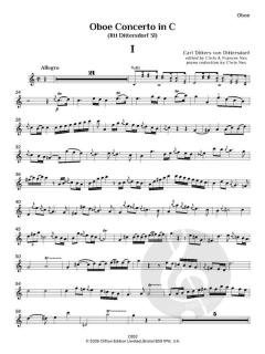 Oboe Concerto in C (Rtt 31) von Carl Ditters von Dittersdorf (Download) 