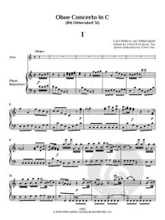Oboe Concerto in C (Rtt 31) von Carl Ditters von Dittersdorf (Download) 
