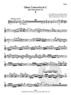 Oboe Concerto in C (Rtt 32) von Carl Ditters von Dittersdorf (Download) 