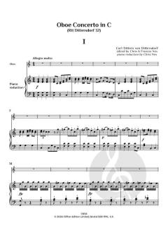 Oboe Concerto in C (Rtt 32) von Carl Ditters von Dittersdorf (Download) 