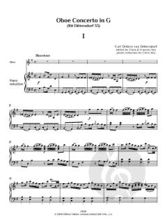 Oboe Concerto in G (Rtt 33) von Carl Ditters von Dittersdorf (Download) 