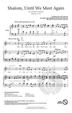 Shalom, Until We Meet Again 