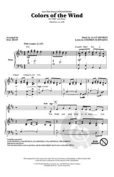 Colors of the Wind von Alan Menken 
