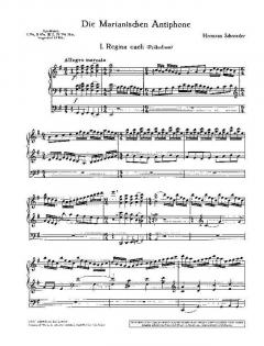 Die Marianischen Antiphone von Hermann Schroeder 