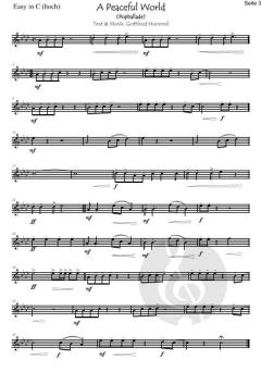 A Peaceful World (Das die Erde, Friedvoll werde) von Gottfried Hummel 