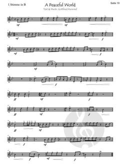 A Peaceful World (Das die Erde, Friedvoll werde) von Gottfried Hummel 