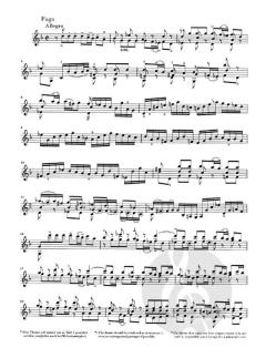 Sonaten und Partiten BWV 1001-1006 von Johann Sebastian Bach für Violine solo (unbezeichnete und bezeichnete Stimme) im Alle Noten Shop kaufen (Sale)