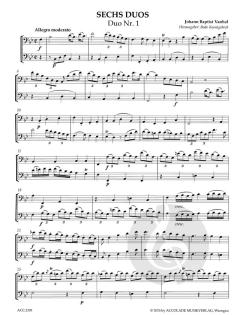 6 Duos von Johann Baptist Vanhal 