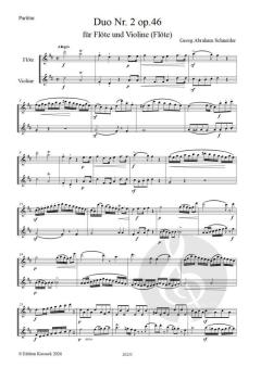 Duo Nr. 2 op. 46 von Georg Abraham Schneider 