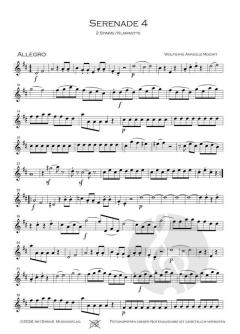 Serenade 4 KV439b von Wolfgang Amadeus Mozart 