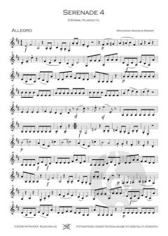 Serenade 4 KV439b von Wolfgang Amadeus Mozart 