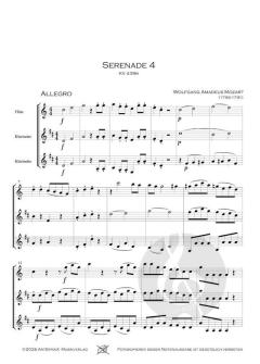 Serenade 4 KV439b von Wolfgang Amadeus Mozart 