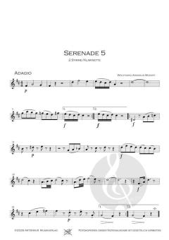 Serenade 5 KV439b von Wolfgang Amadeus Mozart 