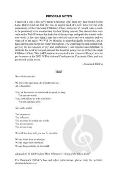 We Will Do Miracles von Dominick DiOrio (Download) 