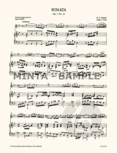 Sonata op. 1, No. 10 von Georg Friedrich Händel 