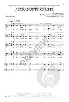 Adoramus te, Christe von Alvez Barkoskie IV 