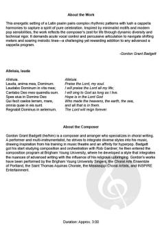 Alleluia, lauda von Gordon Badgett 