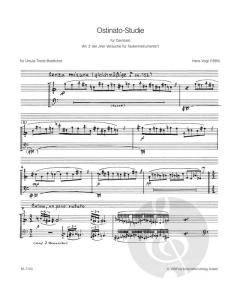 4 Versuche für Tasteninstrumente Nr. 2: Ostinato-Studie von Hans Vogt (Download) 