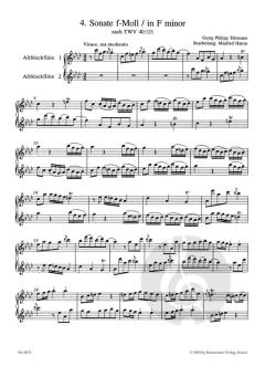 6 Sonaten im Kanon op. 5 Heft 2 von Georg Philipp Telemann (Download) 