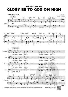 Glory Be to God On High - SATB von Stephan Zebe (Download) 