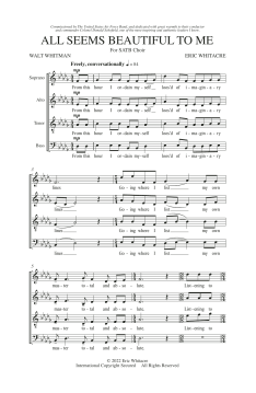 All Seems Beautiful to Me von Eric Whitacre (Download) 