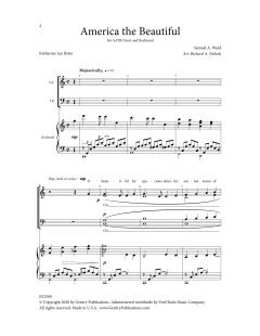 America the Beautiful von Samuel Augustus Ward (Download) 