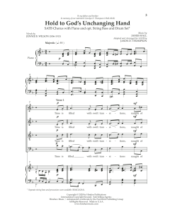 Hold to God's Unchanging Hands von James Hall (Download) 