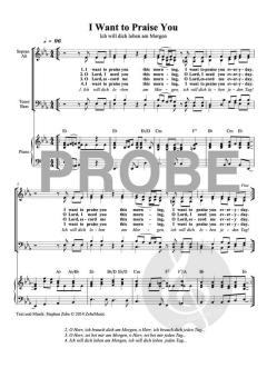 I Want to Praise You - Ich will dich preisen von Stephan Zebe (Download) 