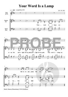 Your Word Is a Lamp von Johannes Blomenkamp (Download) 