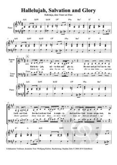 Hallelujah, Salvation and Glory - Halleluja, dem Vater sei Ehre von Stephan Zebe (Download) 