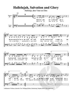 Hallelujah, Salvation and Glory - Halleluja, dem Vater sei Ehre von Stephan Zebe (Download) 