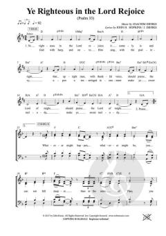 Ye Righteous In The Lord Rejoice von Joachim Dierks (Download) 