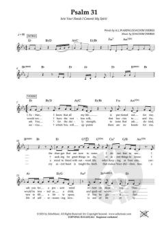 Psalm 31 - Into Your Hands I Commit My Spirit von Joachim Dierks (Download) 