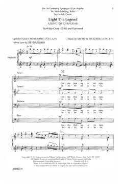 Light The Legend (TTBB) Keyboard von Michael Isaacson (Download) 