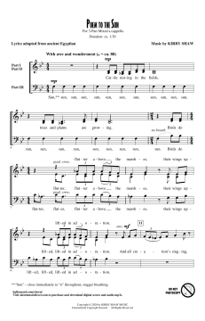 Poem To The Sun von Kirby Shaw (Download) 
