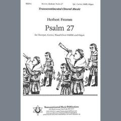 Psalm 27 Cantor, Trumpet, Organ von Herbert Fromm (Download) 