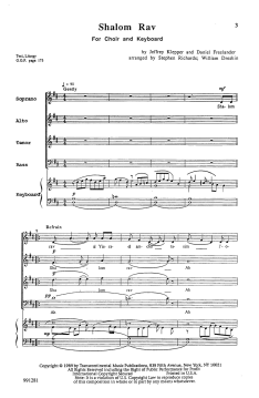 Shalom Rav Keyboard von Stephen Richards (Download) 