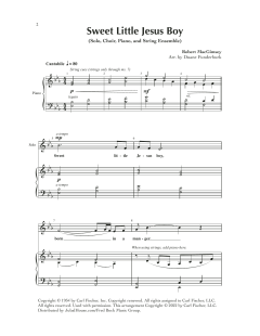 Sweet Little Jesus Boy von Robert MacGimsey (Download) 