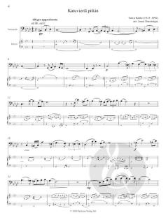 Finn Tango für Violoncello: Katuviertä Pitkin, Täysikuu, Kohtalon Tango, Liljankukka von Toivo Kärki 