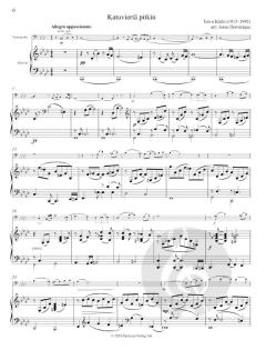 Finn Tango für Violoncello: Katuviertä Pitkin, Täysikuu, Kohtalon Tango, Liljankukka von Toivo Kärki 