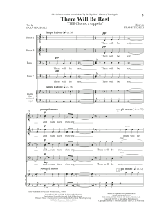 There Will Be Rest von Frank Ticheli (Download) 