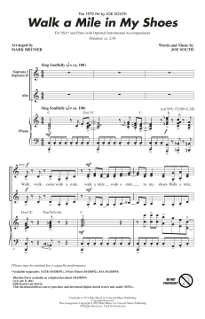 Walk a Mile in My Shoes von Joe South (Download) 