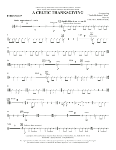 A Celtic Thanksgiving von Joseph A. Martin (Download) 