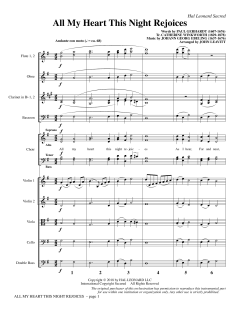 All My Heart This Night Rejoices von Johann Georg Ebeling (Download) 