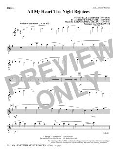 All My Heart This Night Rejoices von Johann Georg Ebeling (Download) 