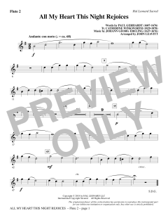 All My Heart This Night Rejoices von Johann Georg Ebeling (Download) 